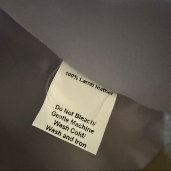 Vees Women’s 100% Lamb Leather Angel Wings Flight Aviator Bomber Jacket Sz Small - Picture 8 of 8